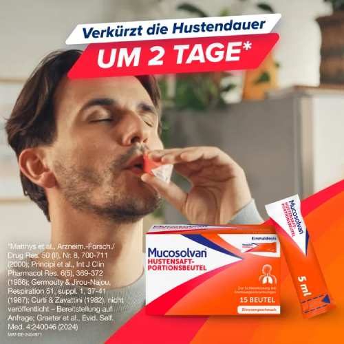 MUCOSOLVAN Hustensaft-Portionsbeutel 30 mg/5 ml