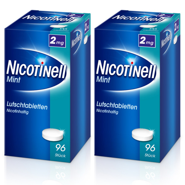 NICOTINELL Lutschtabletten 2 mg Mint Doppelpackung (2x96 St)