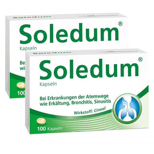 SOLEDUM 100 mg magensaftresistente Kapseln Doppelpackung (2x 100St)