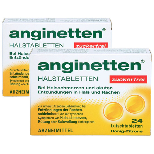 ANGINETTEN Halstabletten zuckerfrei (2x24 St)