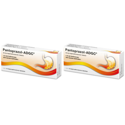 PANTOPRAZOL ADGC 20 mg magensaftres.Tabletten Set (2x 14St)