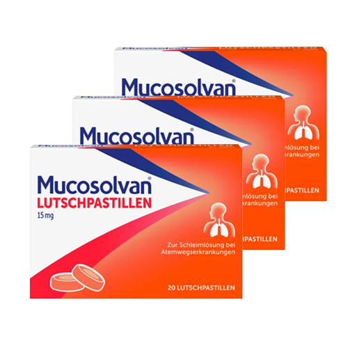 MUCOSOLVAN Lutschpastillen 15 mg (3x20 St)