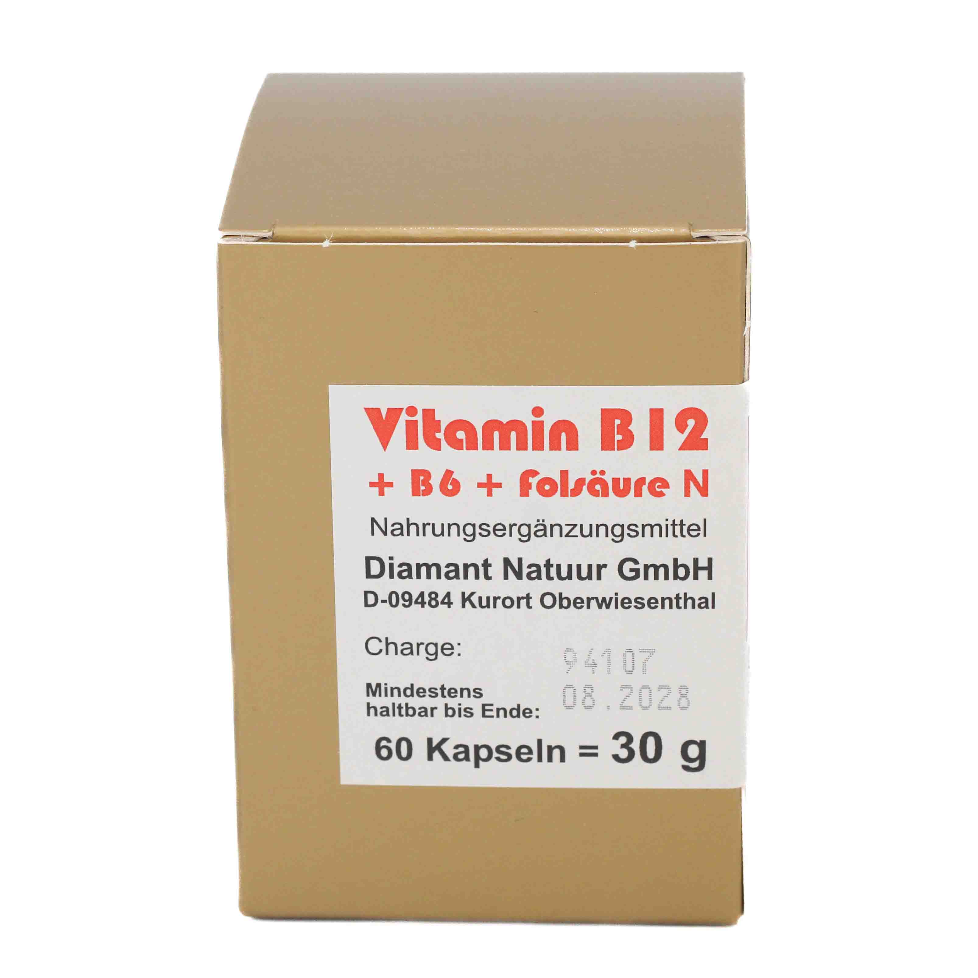 VITAMIN B12+B6+Folsäure Komplex N Kapseln