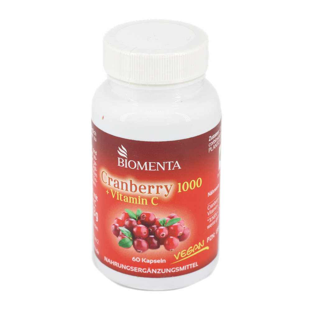 BIOMENTA Cranberry 1000+Vitamin C vegan Kapseln