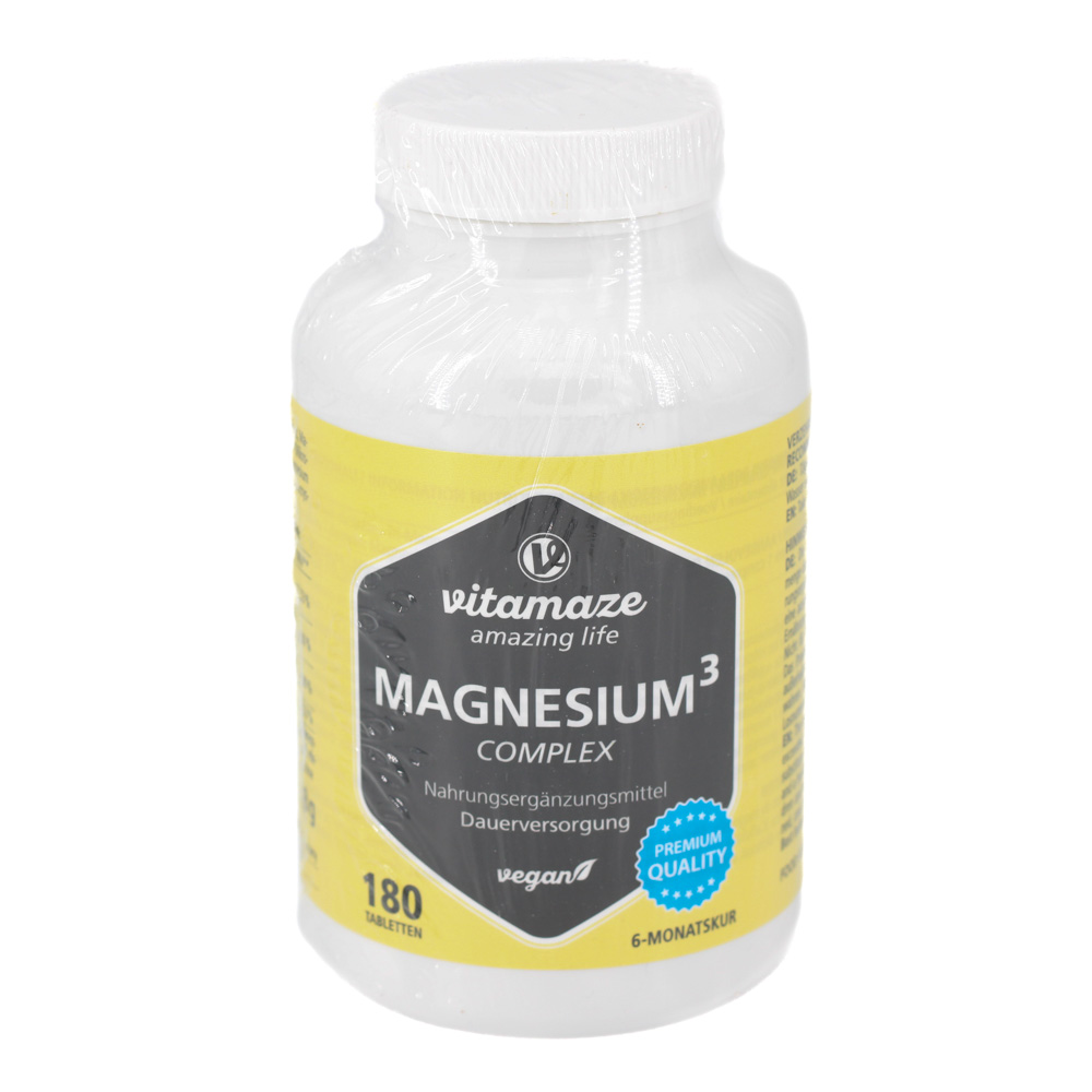 MAGNESIUM 350 mg Komplex Citrat/Oxid/Carbon.vegan