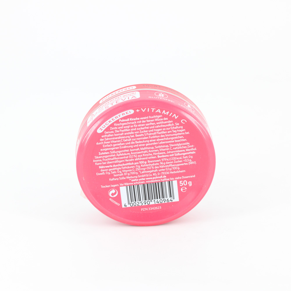 PULMOLL Kirsche zuckerfrei Bonbons