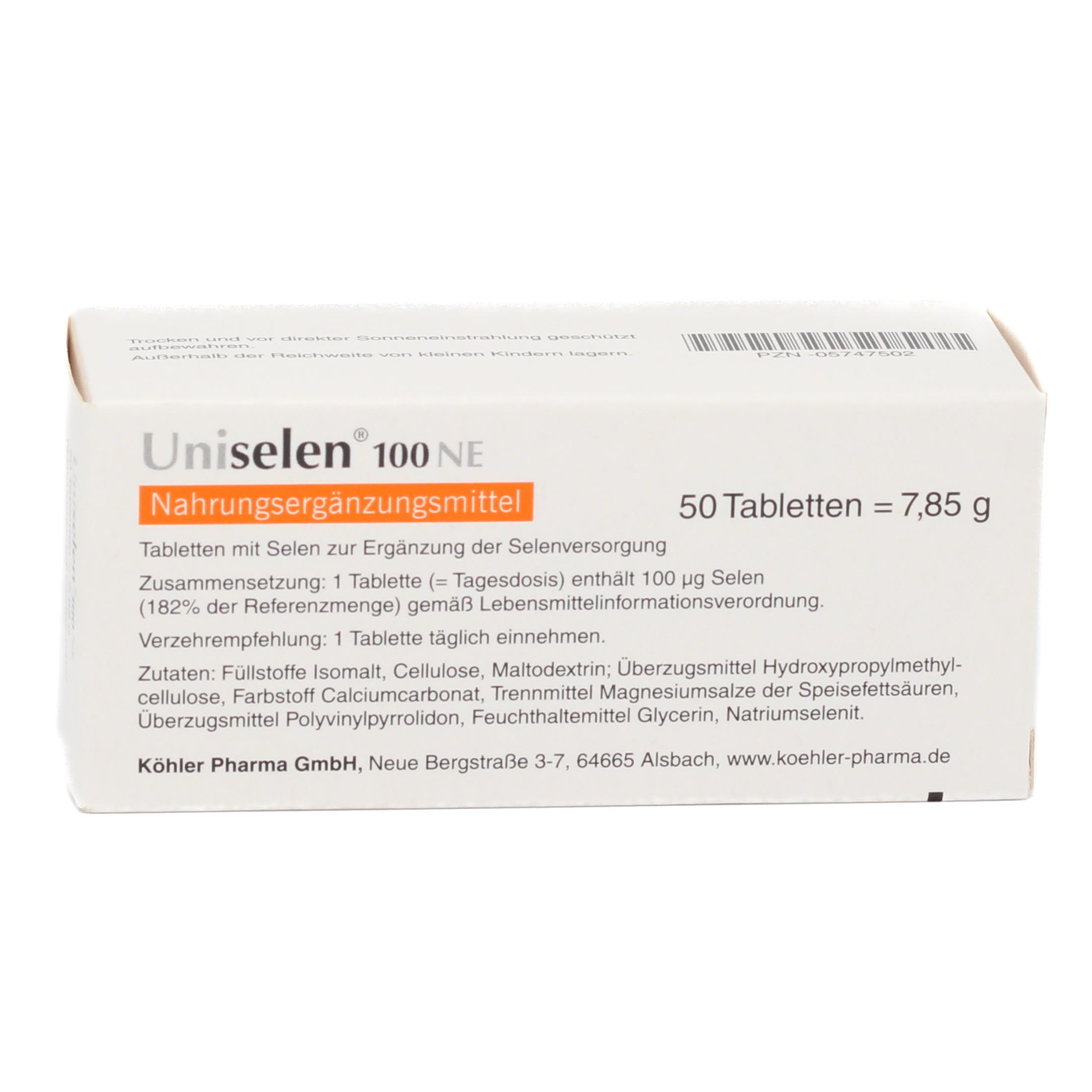 UNISELEN 100 NE Tabletten