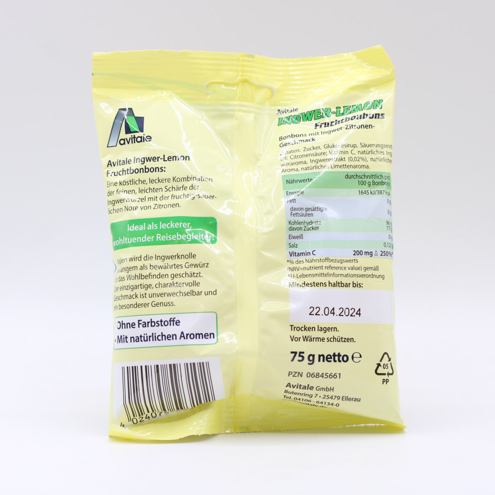 INGWER LEMON Bonbons+Vitamin C
