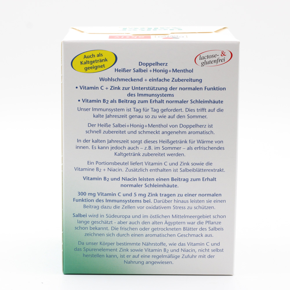 DOPPELHERZ heißer Salbei+Honig+Menthol Granulat