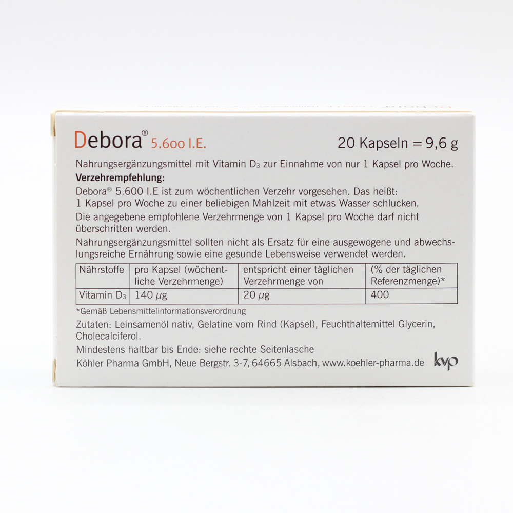 DEBORA 5.600 I.E. Kapseln
