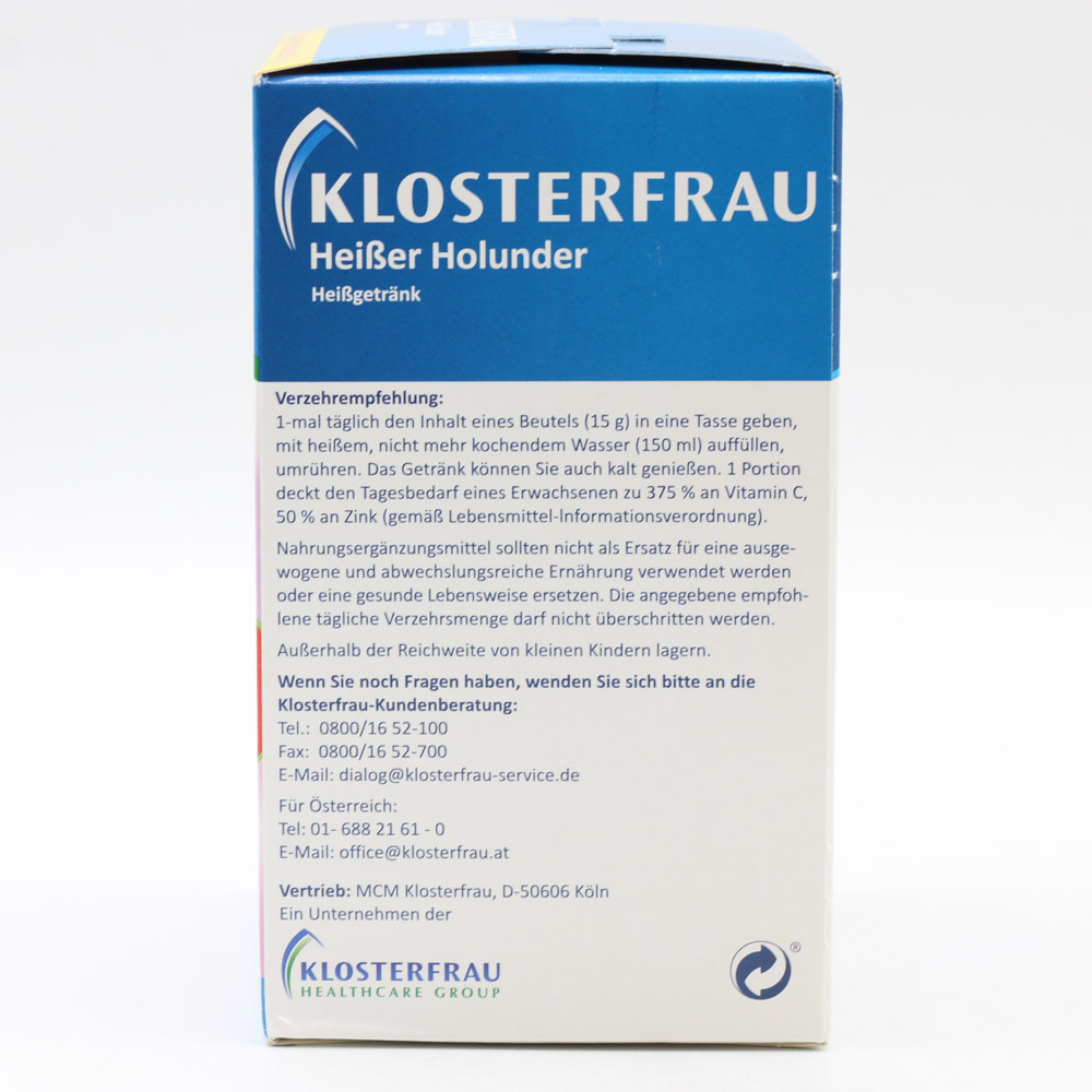 KLOSTERFRAU Broncholind heißer Holunder Granulat