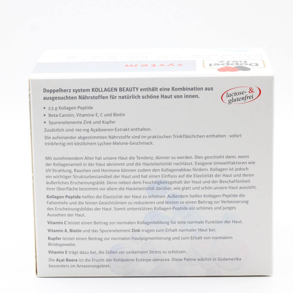 DOPPELHERZ Kollagen Beauty system Trinkfläschchen