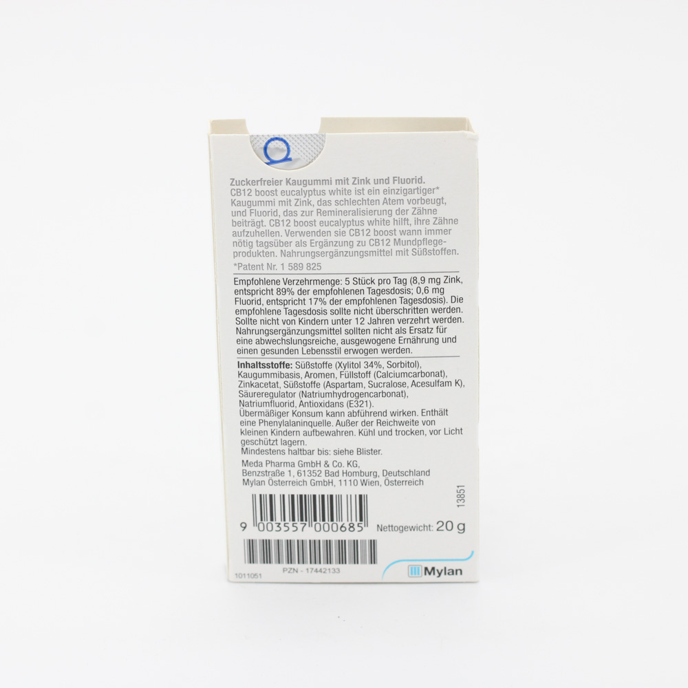 CB12 boost Eucalyptus white Kaugummi