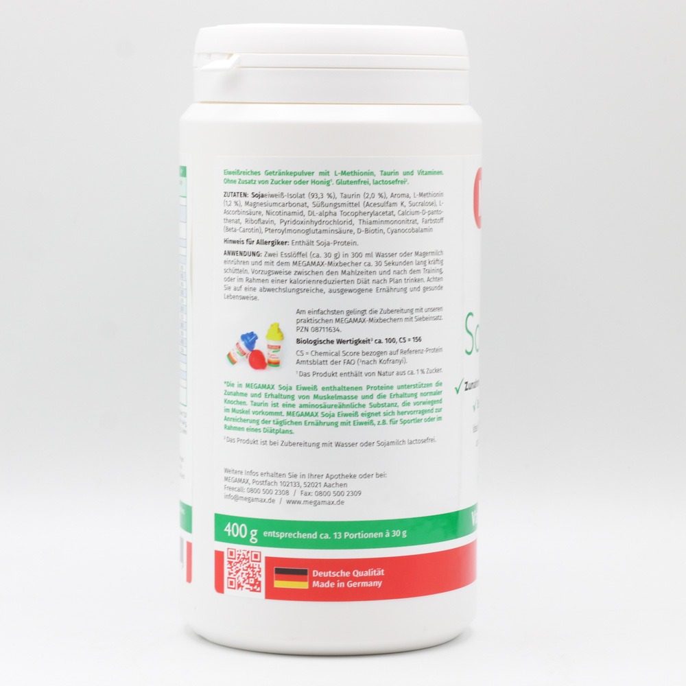 MEGAMAX Soja Eiweiß Vanille Pulver