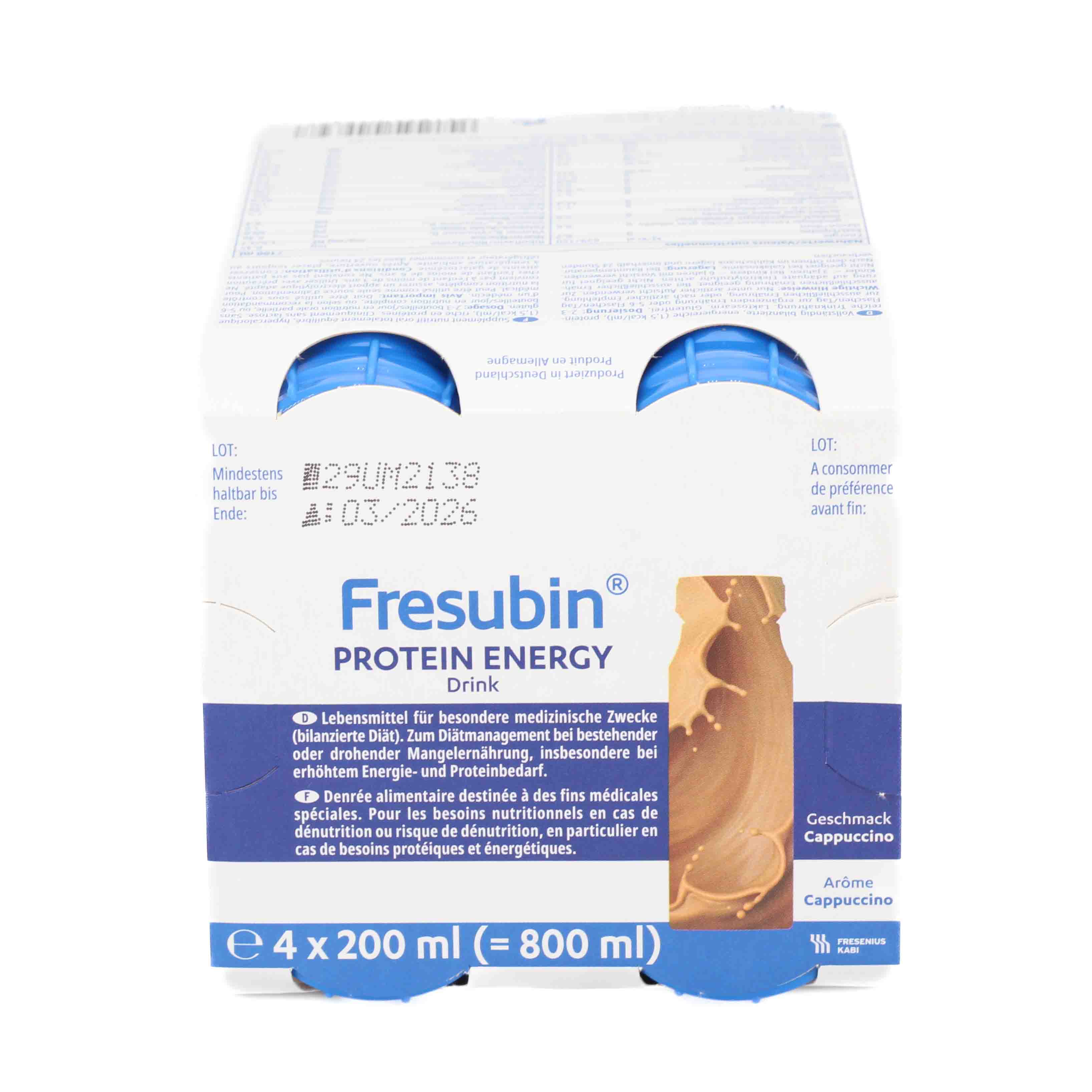 FRESUBIN PROTEIN Energy DRINK Cappuccino Trinkflasche Trinknahrung