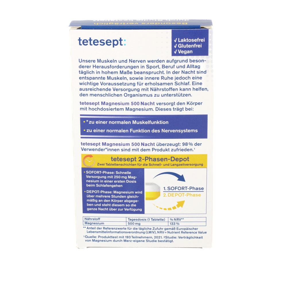 TETESEPT Magnesium 500 Nacht Tabletten