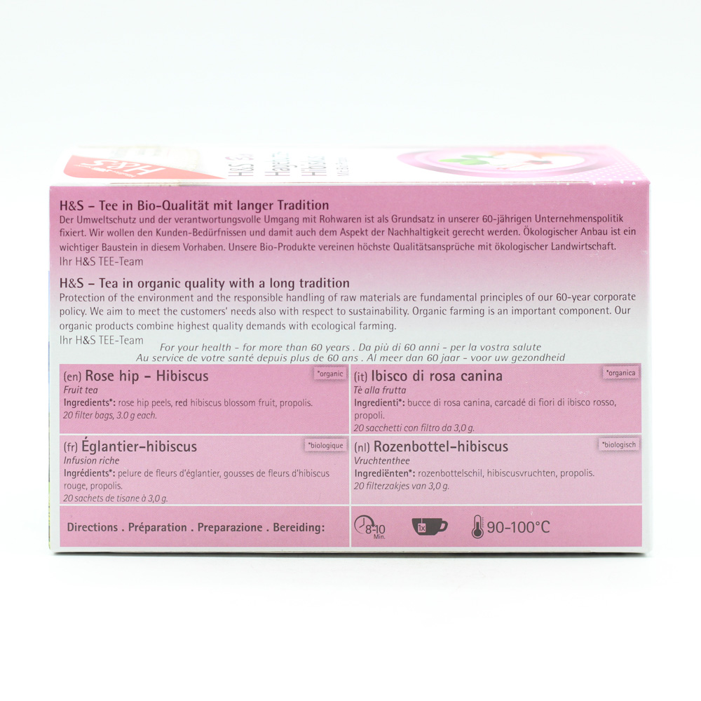 H&S Bio Hagebutte-Hibiskus Filterbeutel
