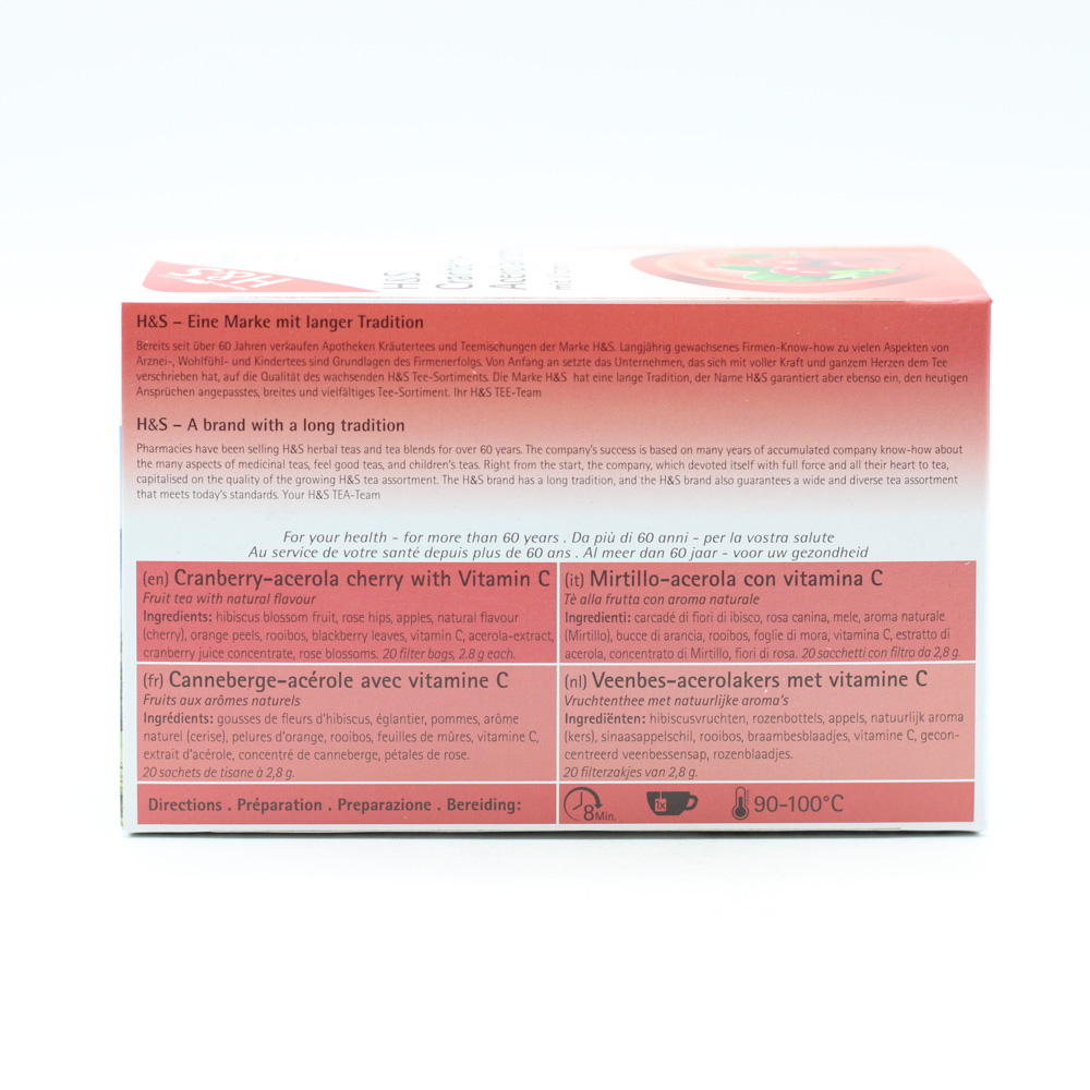 H&S Cranberry-Acerolakirsche mit Vitamin C Fbtl.