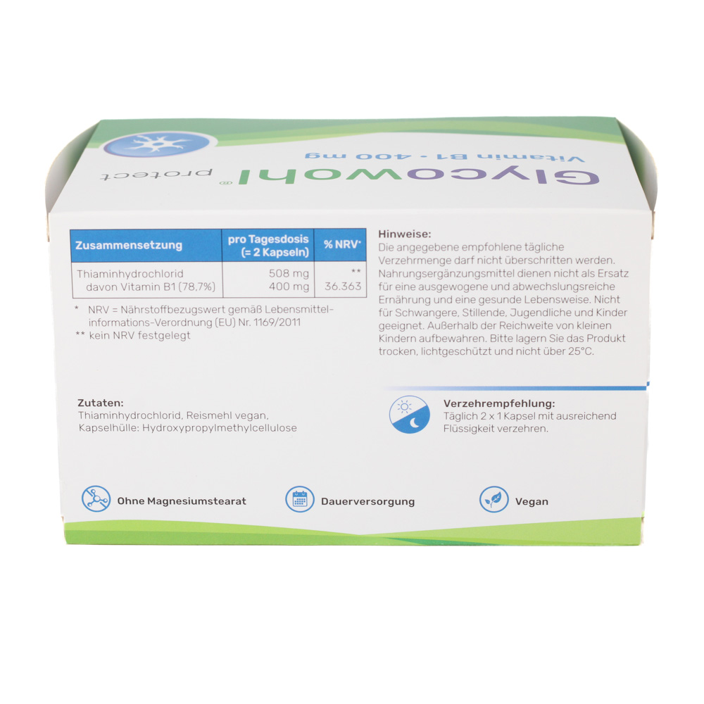 GLYCOWOHL Vitamin B1 Thiamin 400 mg hochdos.Kaps.