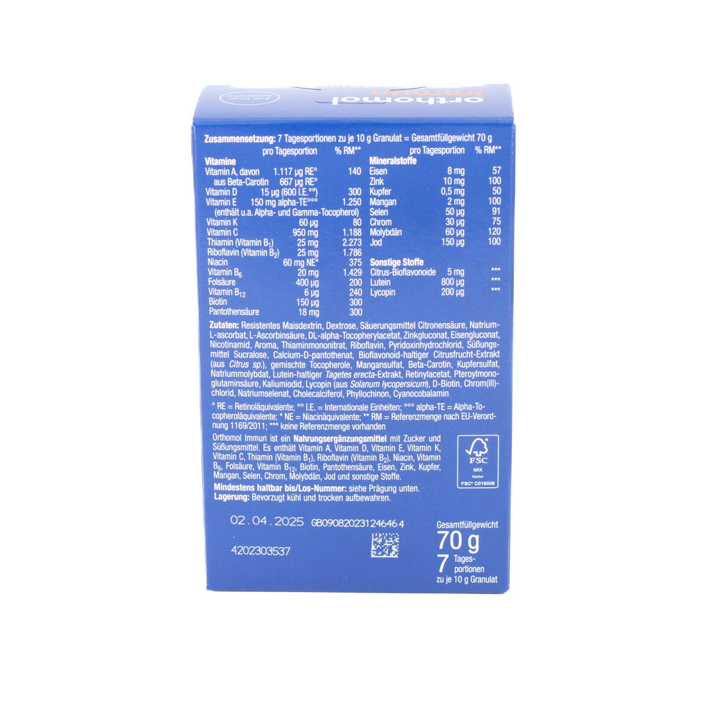 ORTHOMOL Immun Granulat Beutel