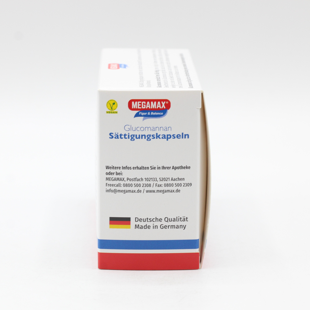 MEGAMAX Sättigungskapseln Glucomannan