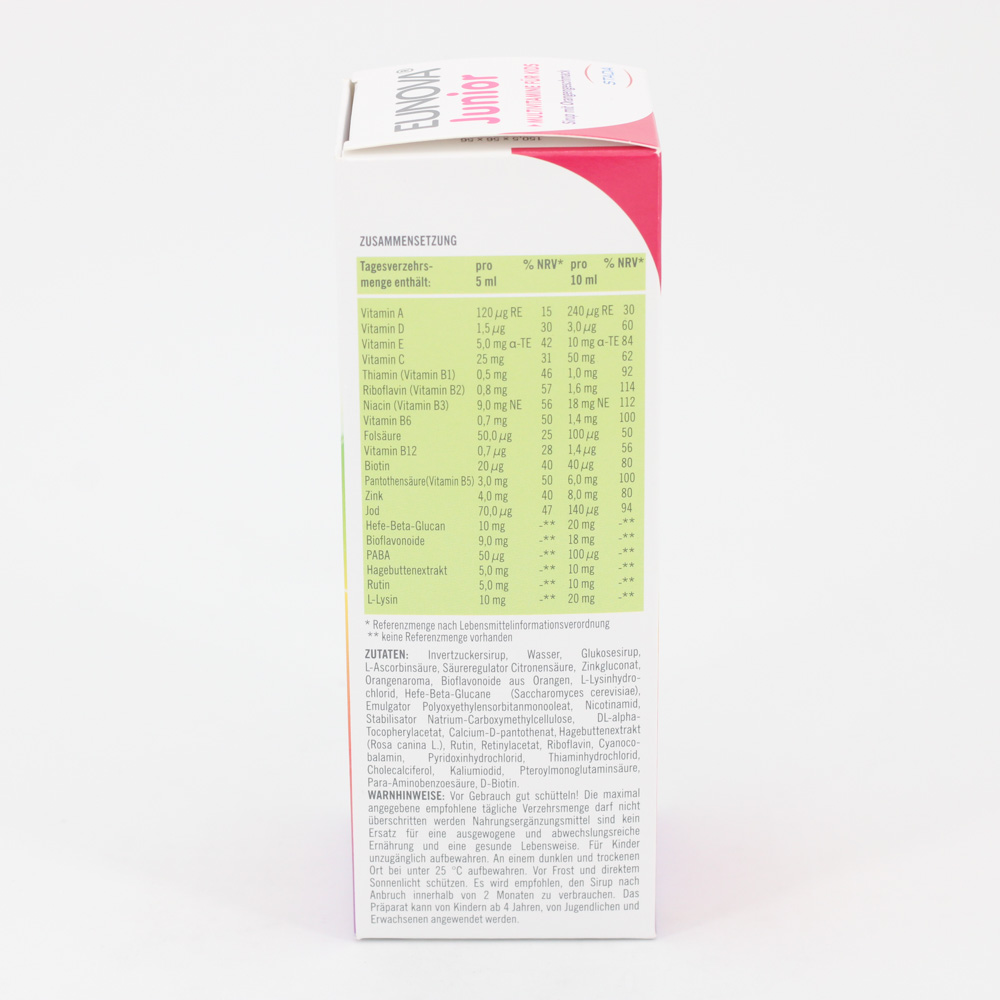 EUNOVA Junior Sirup m.Orangengeschmack