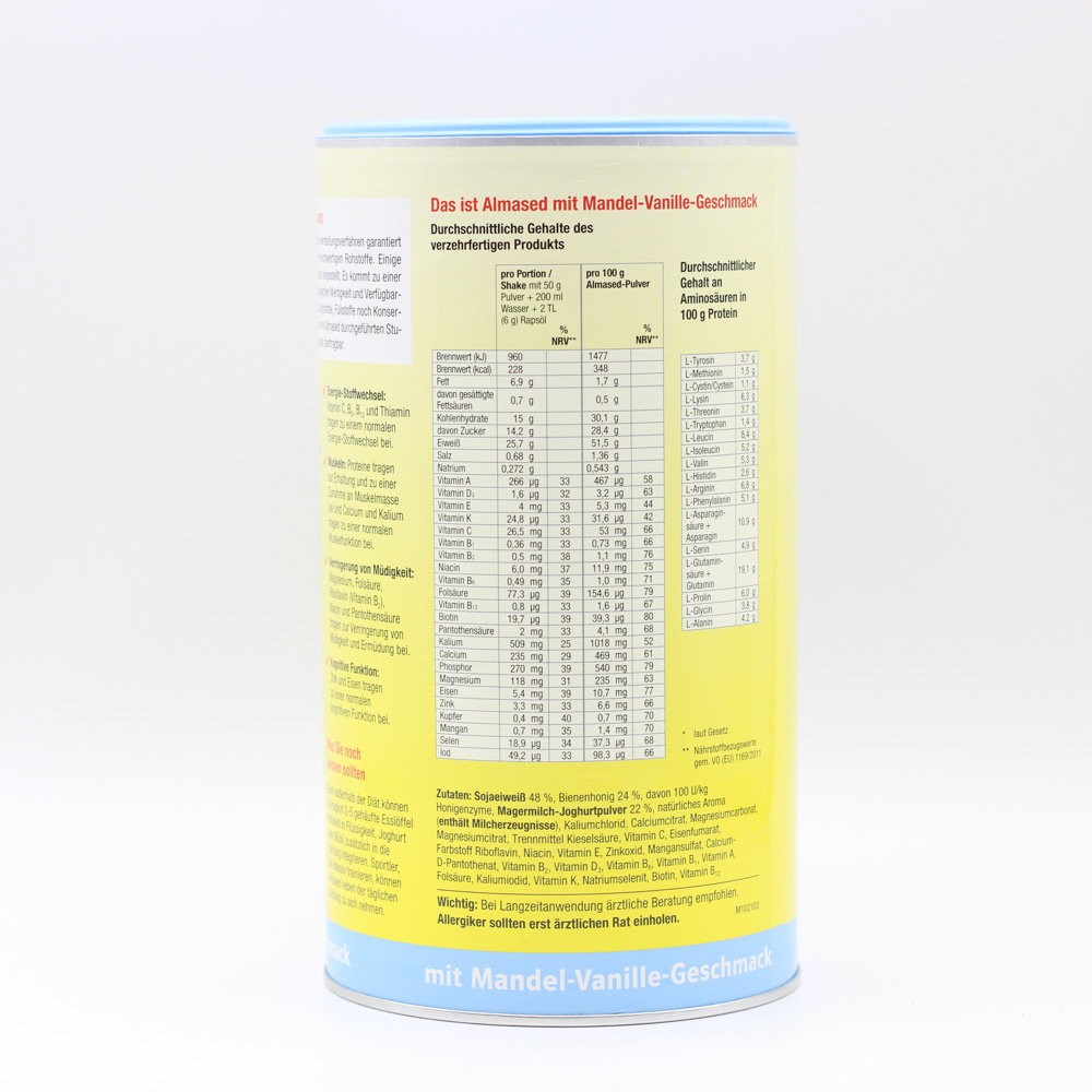ALMASED Vitalkost Mandel-Vanille Pulver