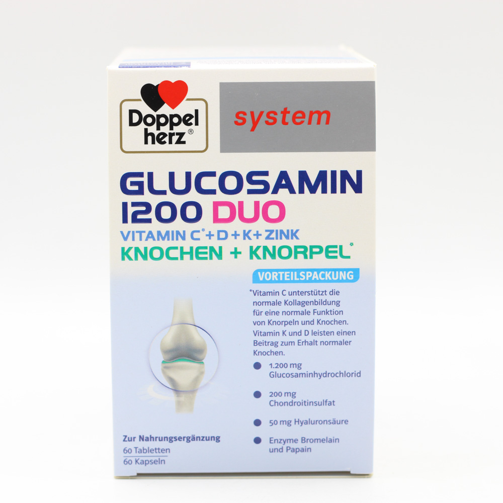 DOPPELHERZ Glucosamin 1200 Duo system Kombipackung