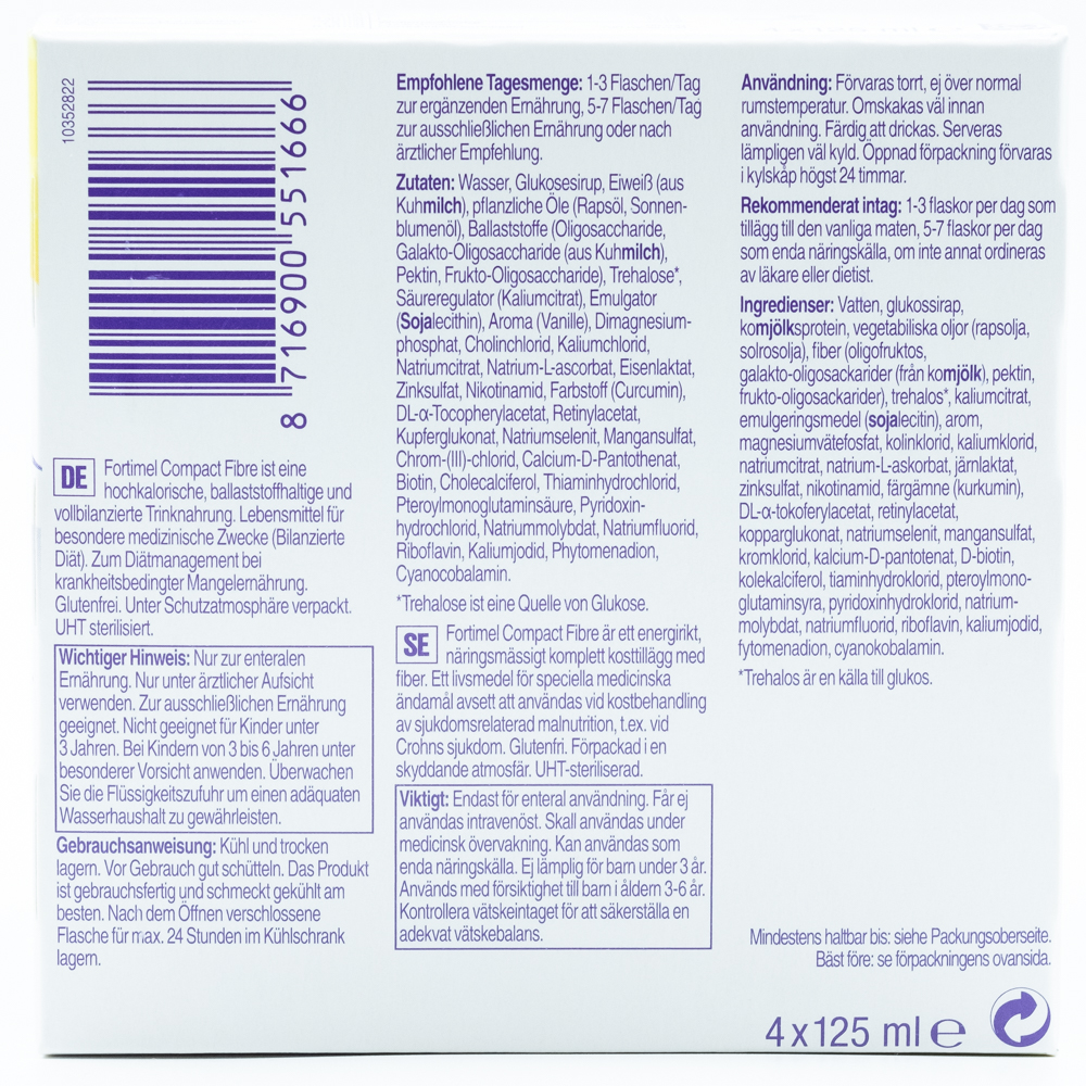 FORTIMEL Compact Fibre Mischkarton