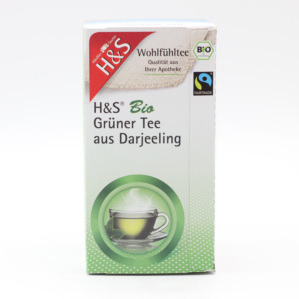 H&S Bio Grüner Tee aus Darjeeling Filterbeutel