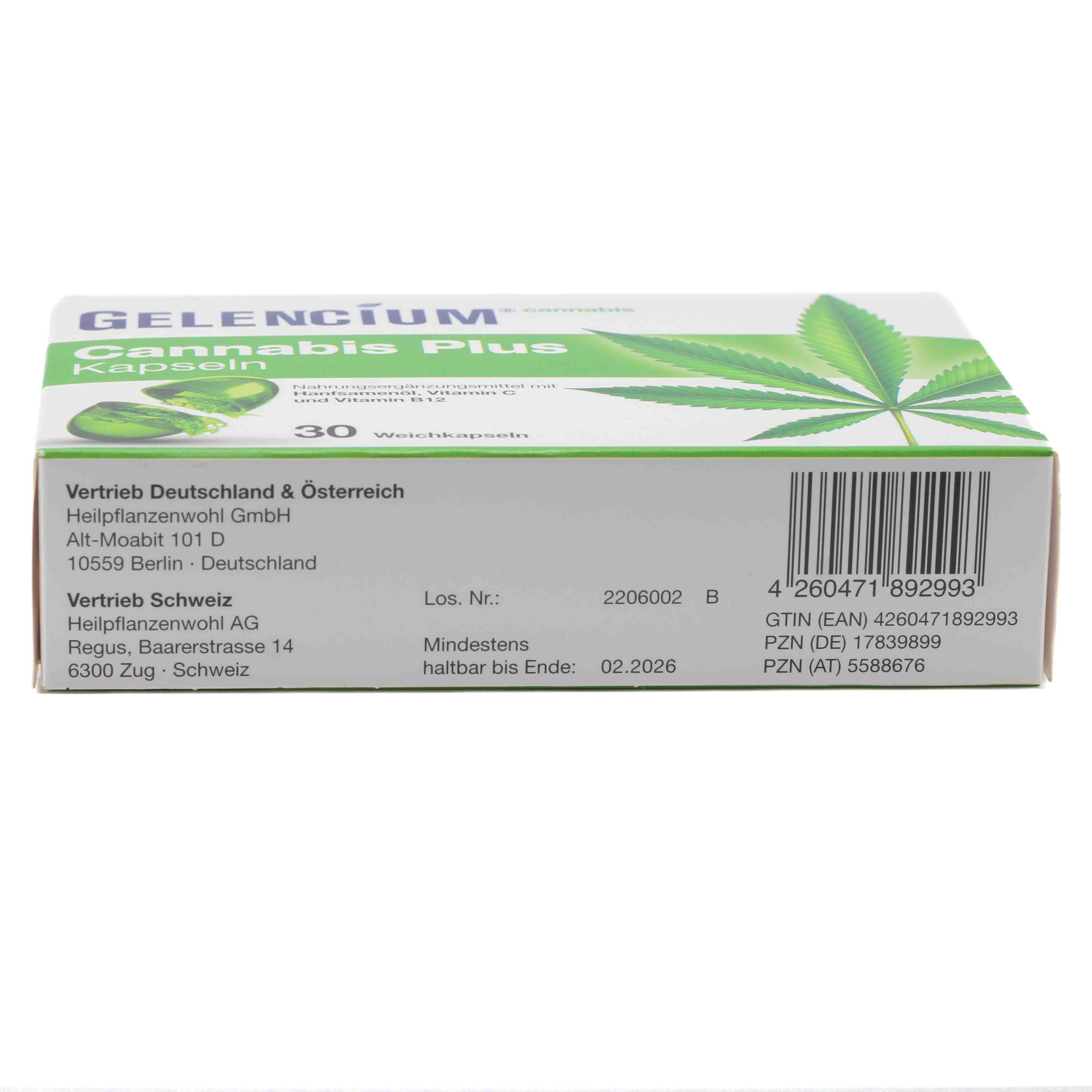 GELENCIUM Cannabis Plus Kapseln mit Vitamin B12