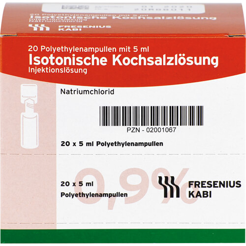 ISOTONISCHE Kochsalzlösung 0,9% Plastikampullen