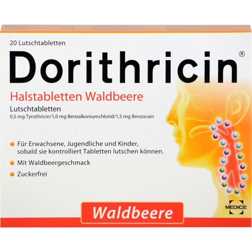 DORITHRICIN Halstabletten Waldbeere