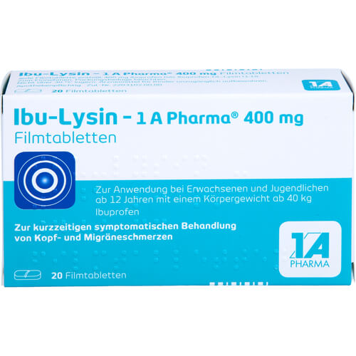 IBU-LYSIN 1A Pharma 400 mg Filmtabletten