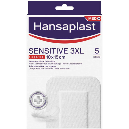 HANSAPLAST Sensitive Wundverband steril 10x15 cm