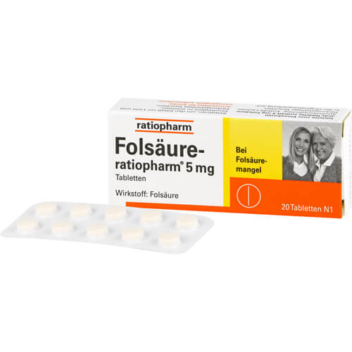 FOLSÄURE-RATIOPHARM 5 mg Tabletten