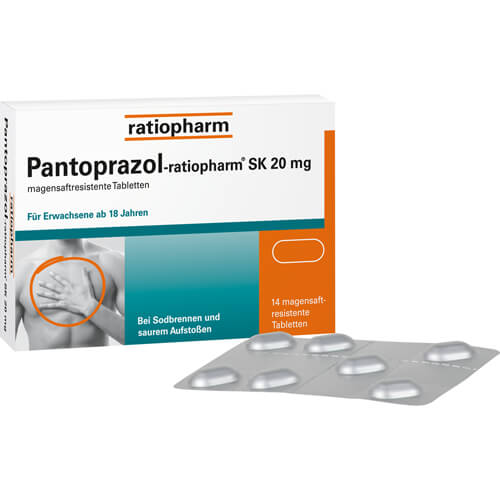 PANTOPRAZOL-ratiopharm SK 20 mg magensaftres.Tabl.