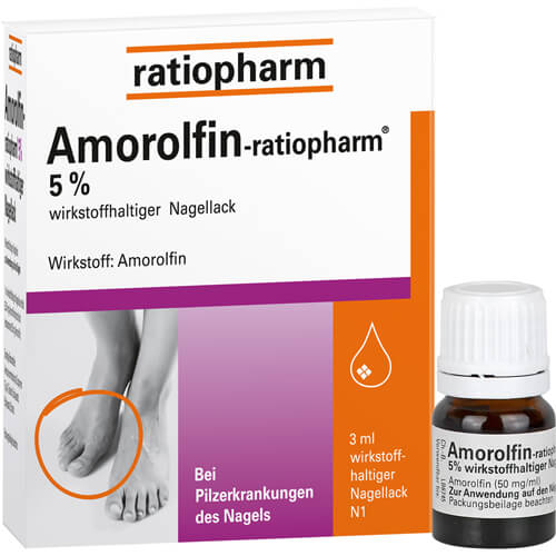 AMOROLFIN-ratiopharm 5% wirkstoffhalt.Nagellack