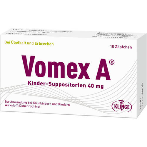 VOMEX A Kinder-Suppositorien 40 mg