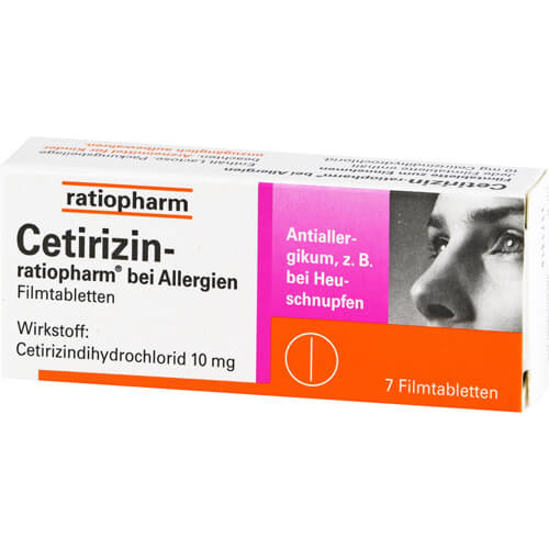 CETIRIZIN-ratiopharm bei Allergien 10 mg Filmtabl.