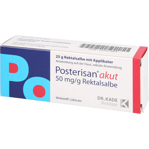 POSTERISAN akut 50 mg/g Rektalsalbe