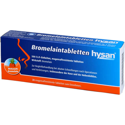 BROMELAIN TABLETTEN hysan magensaftres.Tabletten