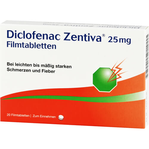 DICLOFENAC Zentiva 25 mg Filmtabletten