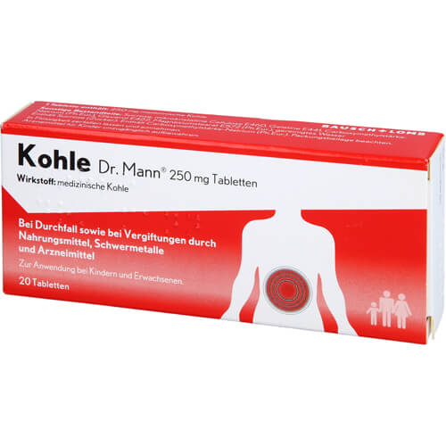 KOHLE Dr.Mann 250 mg Tabletten