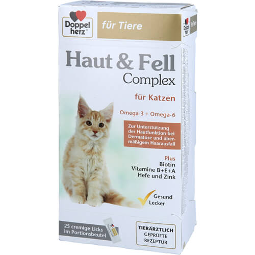 DOPPELHERZ für Tiere Haut&Fell Compl.Port.B.f.Kat.