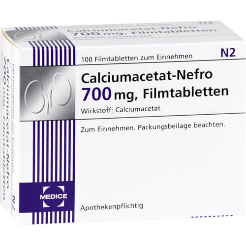 CALCIUMACETAT NEFRO 700 mg Filmtabletten