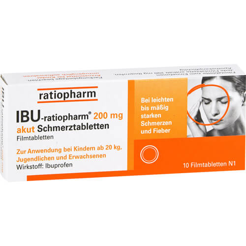 IBU-RATIOPHARM 200 mg akut Schmerztbl.Filmtabl.