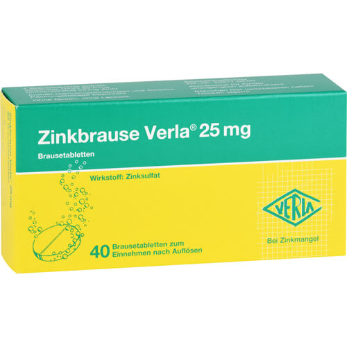 ZINKBRAUSE Verla 25 mg Brausetabletten