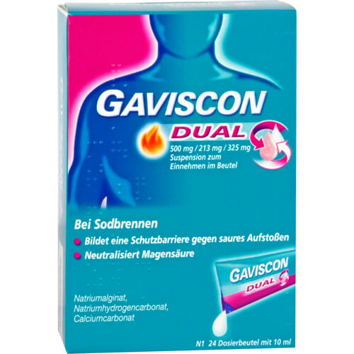 GAVISCON Dual 500mg/213mg/325mg Susp.z.Einn.Btl.