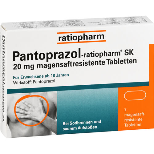 PANTOPRAZOL-ratiopharm SK 20 mg magensaftres.Tabl.